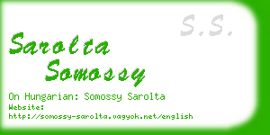 sarolta somossy business card